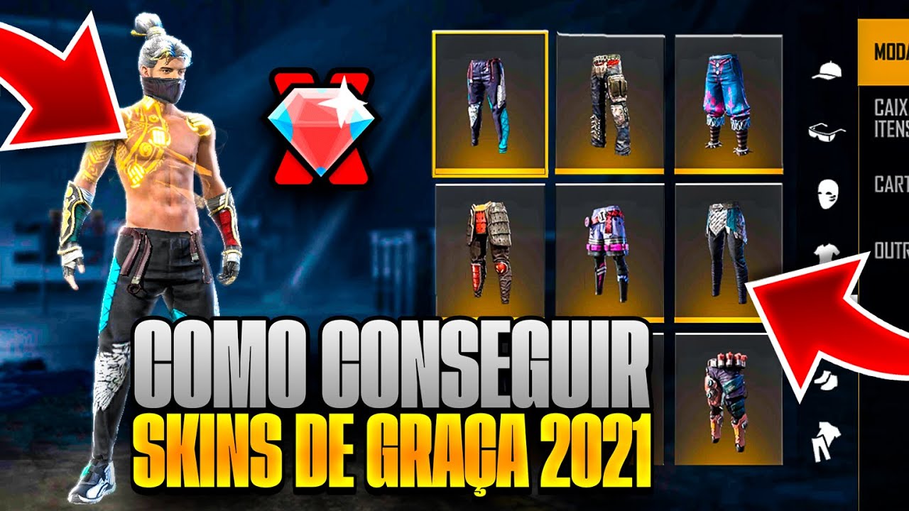 Skins do Free Fire  Descubra como conseguir Skins de graça no jogo