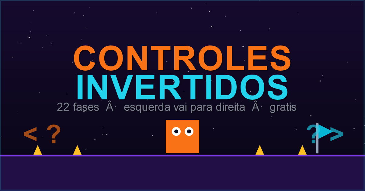 controles invertidos — jogo de plataforma online gratis com 22 fases