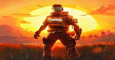 Jogador de Fortnite com V-Bucks