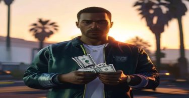 Personagem em GTA Online com muito dinheiro