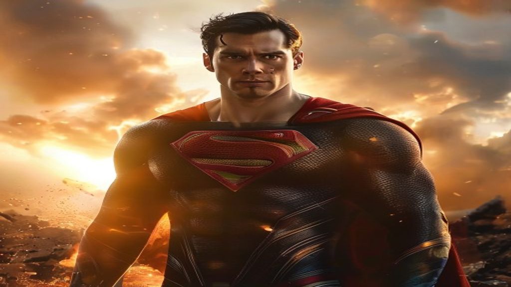 Poster do filme Man of Steel com Henry Cavill