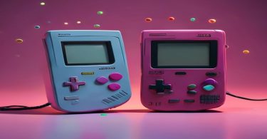 Game Boy Advance SP e original comparados