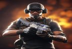 Jogador de Free Fire com diamantes