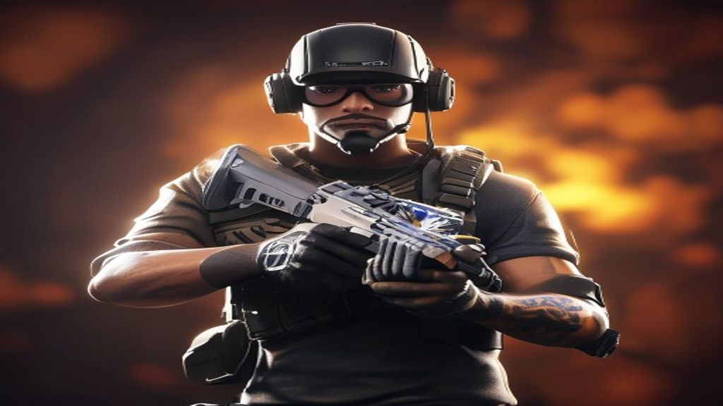 Jogador de Free Fire com diamantes