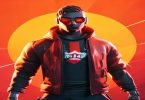 Jogador do Fortnite com um skin raro comprado com V-Bucks