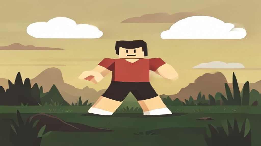 Pessoa jogando Roblox em um computador