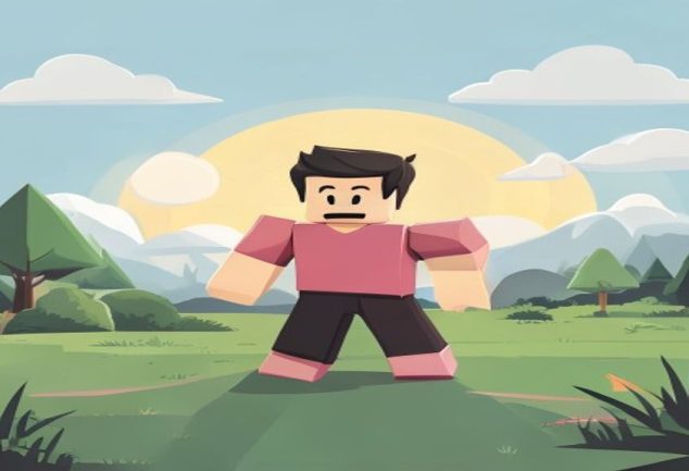 Jogo de Roblox em ação