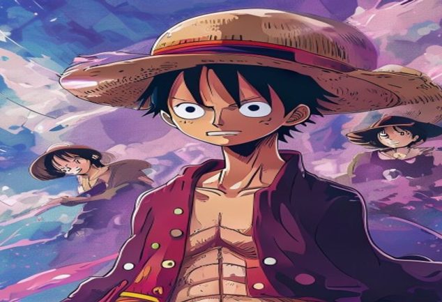 Capa do anime One Piece com Monkey D. Luffy