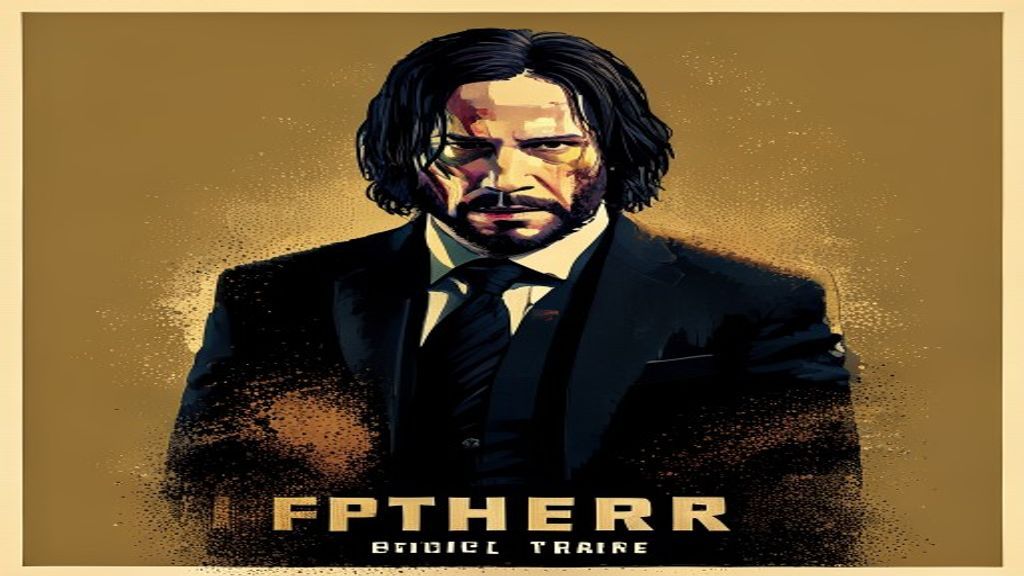 Poster do filme John Wick com Keanu Reeves