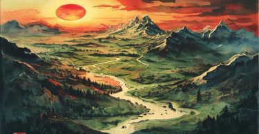 Mapa de Middle-earth com as principais localizações de Senhor dos Anéis e Hobbit