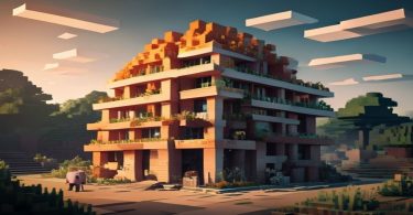 Construção em Minecraft