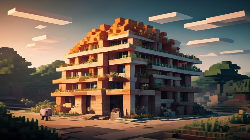 Construção em Minecraft