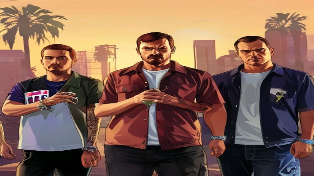 Michael, Franklin e Trevor de GTA 5