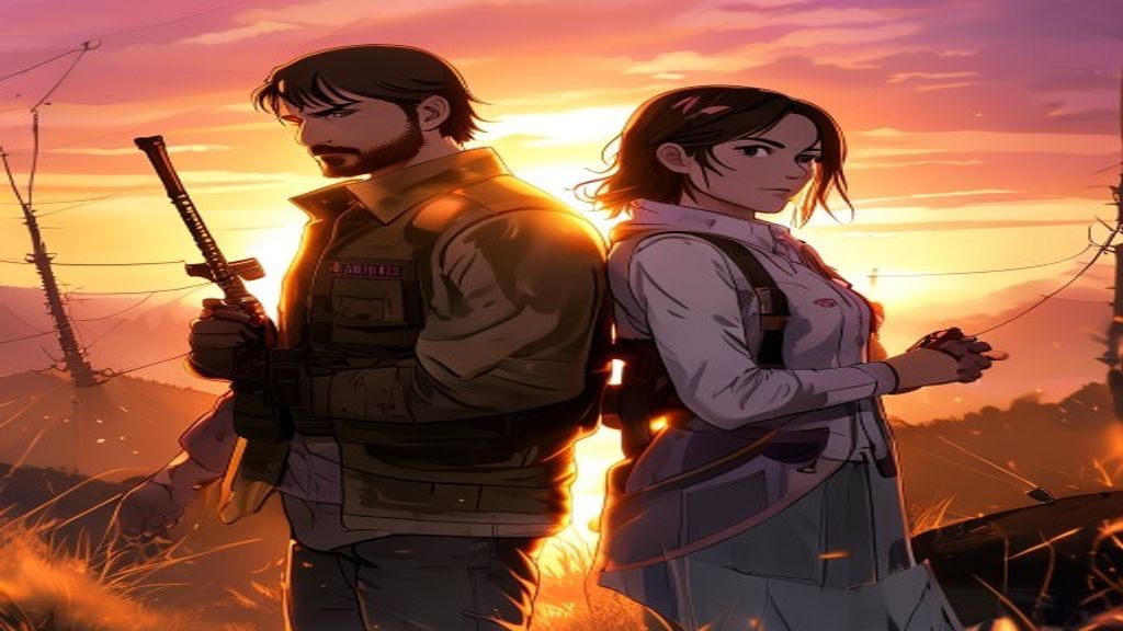 Joel e Ellie em The Last of Us