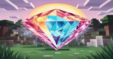 Bloco de diamante no Minecraft