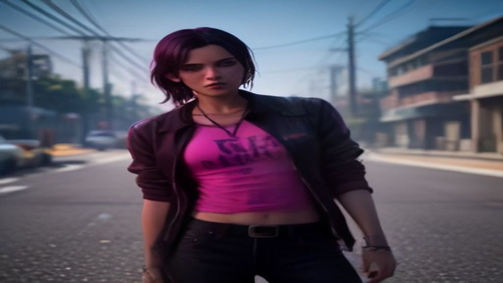 Personagem de GTA 5 em ação