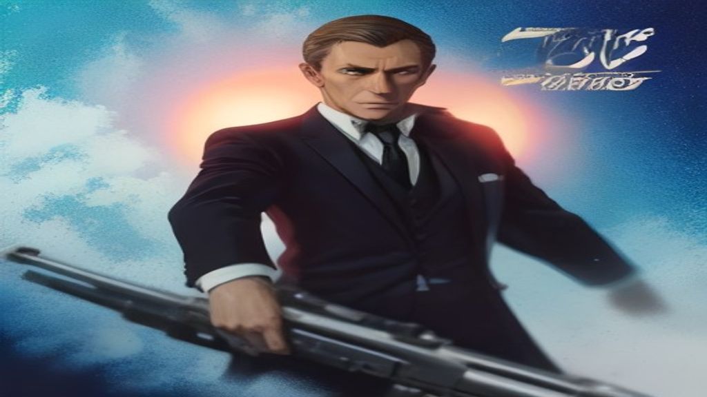 James Bond com uma pistola