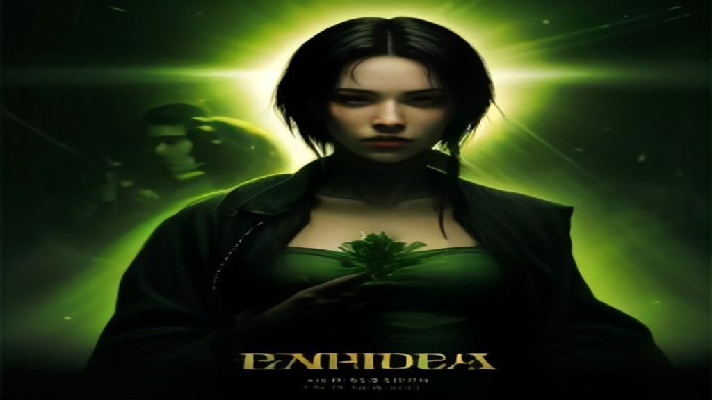 Poster do filme The Matrix com Neo e Trinity