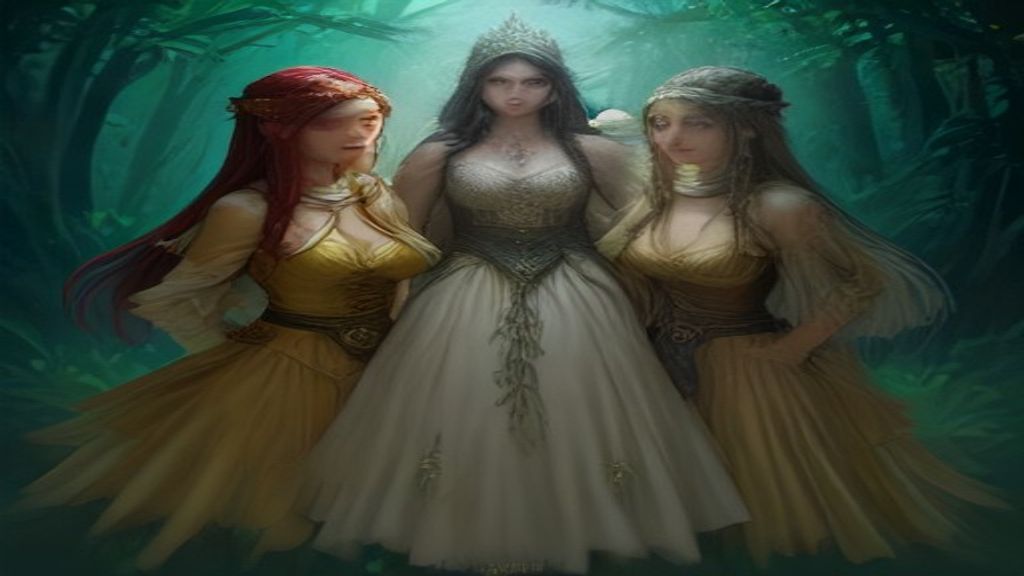 Grupo de personagens de RPG com nomes criativos em cenário de fantasia