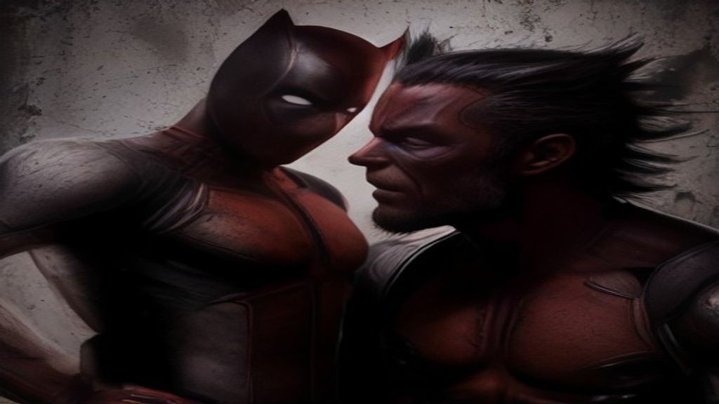 Deadpool e Wolverine em uma cena de filme