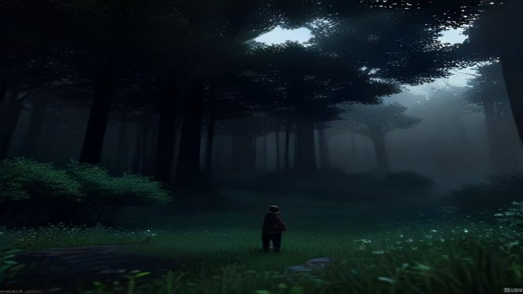 Jogador explorando bioma de floresta em Minecraft
