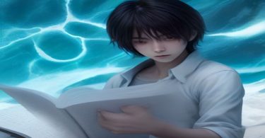 Light Yagami com o caderno da morte