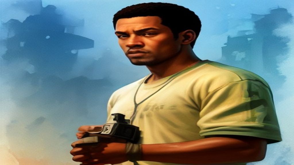 CJ na Grove Street, pronto para usar os códigos GTA San Andreas no PS2